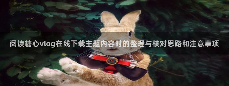 糖心传媒秘密入口：阅读糖心vlog在线下载主题内容时的整理与核对思路和注意事项